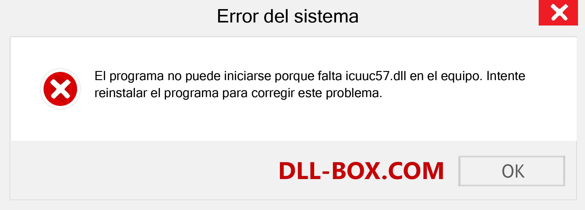 ¿Falta el archivo icuuc57.dll ?. Descargar para Windows 7, 8, 10 - Corregir icuuc57 dll Missing Error en Windows, fotos, imágenes