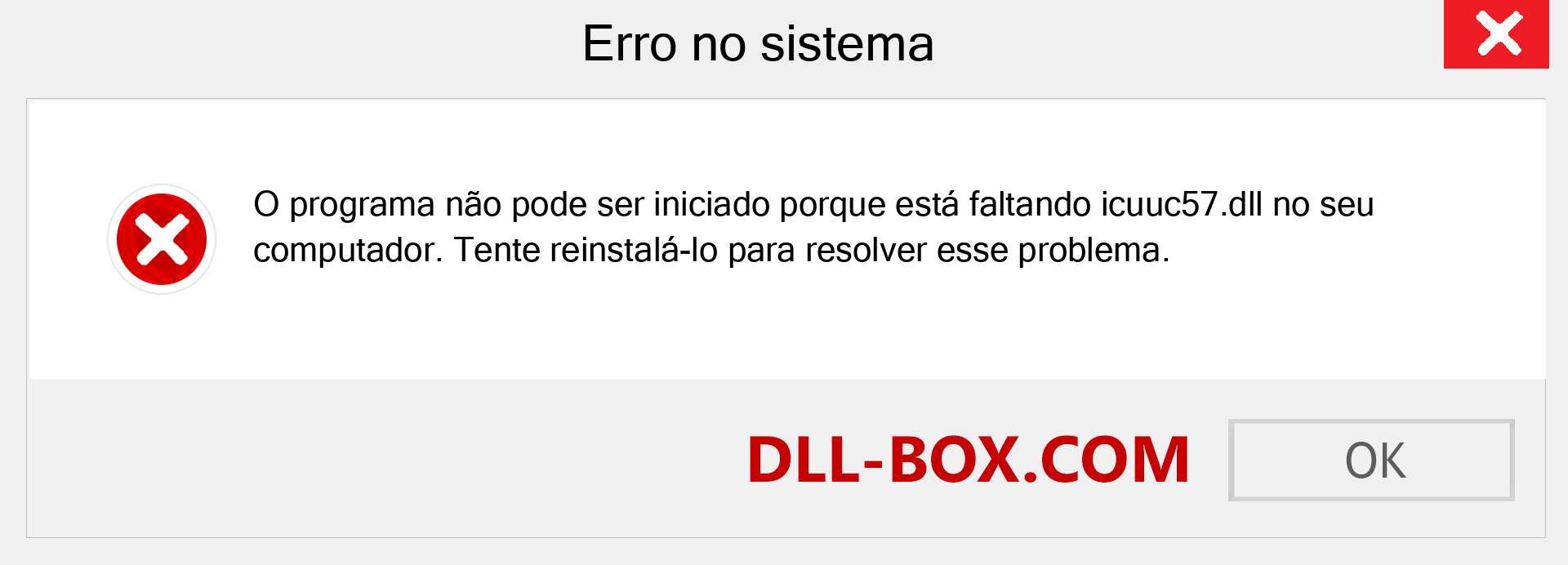 Arquivo icuuc57.dll ausente ?. Download para Windows 7, 8, 10 - Correção de erro ausente icuuc57 dll no Windows, fotos, imagens